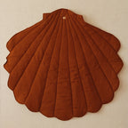 Organic Cotton and Linen Shell Playmat - Caramel