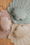 Organic Cotton and Velvet Shell Playmat - Mint