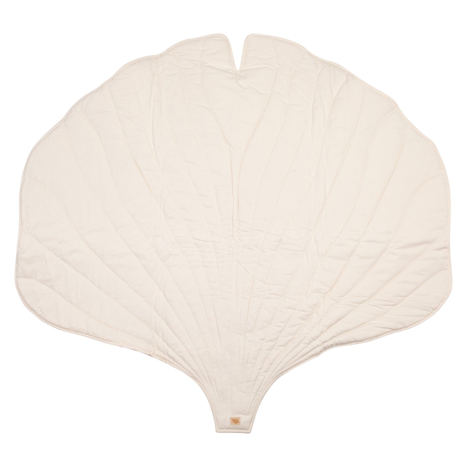 Organic Cotton and Linen Ginkgo Leaf Playmat - Mango