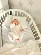Round Baby Crib OLIN - White
