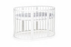 Round Baby Crib OLIN - White