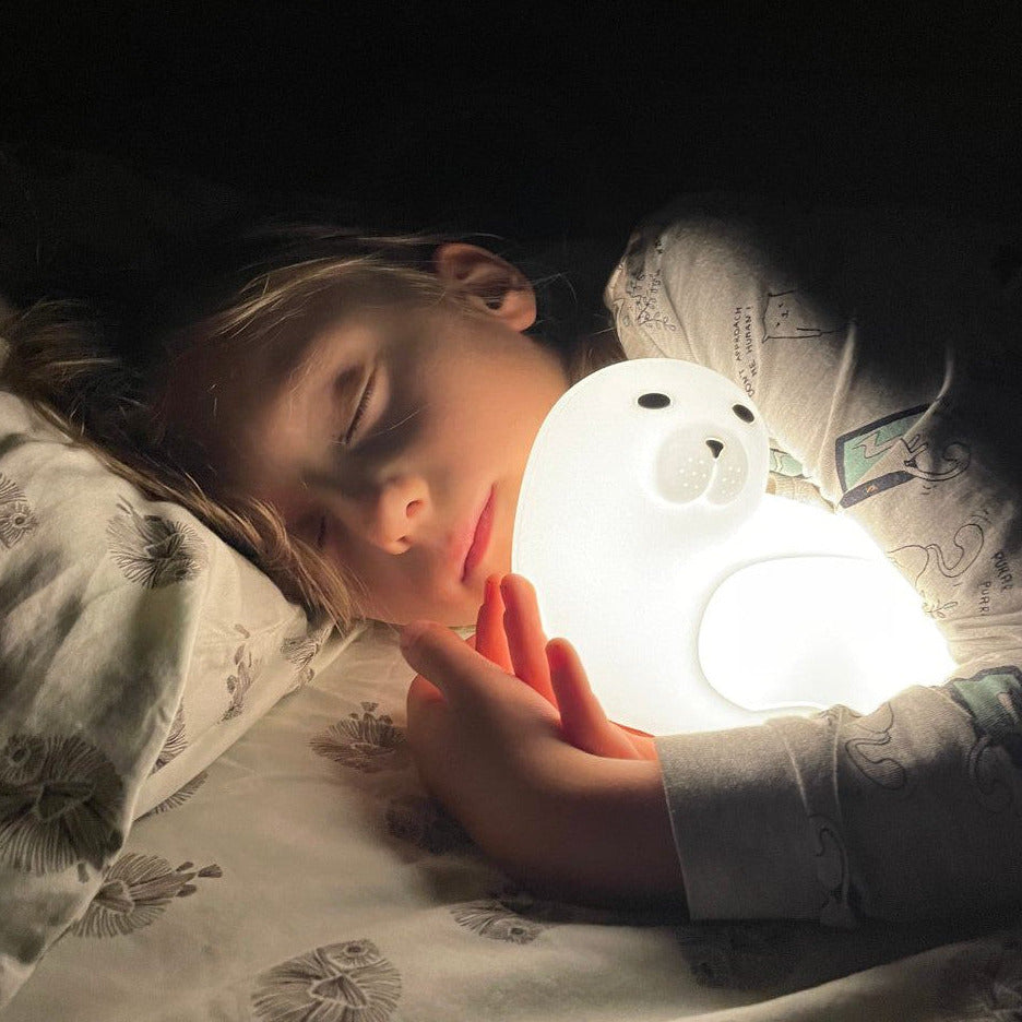 Seal Silicone Lamp with Remote - White