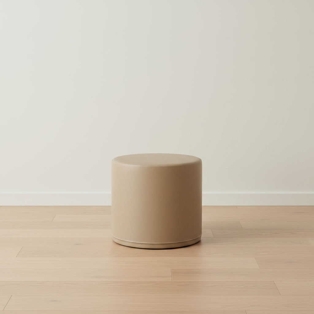 Large Play Pouf Cylinder - Beige