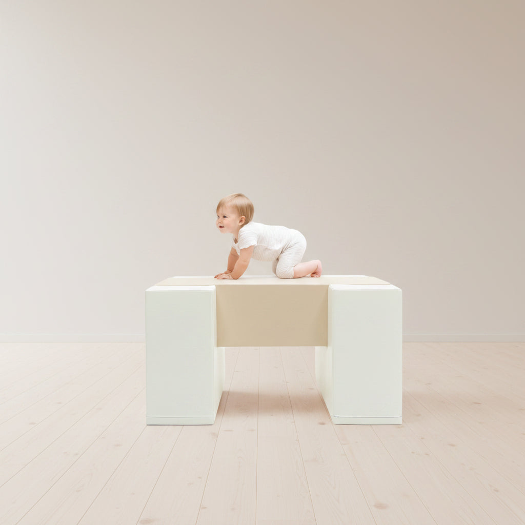 Soft Play Activity Set Balance Bridge - Beige