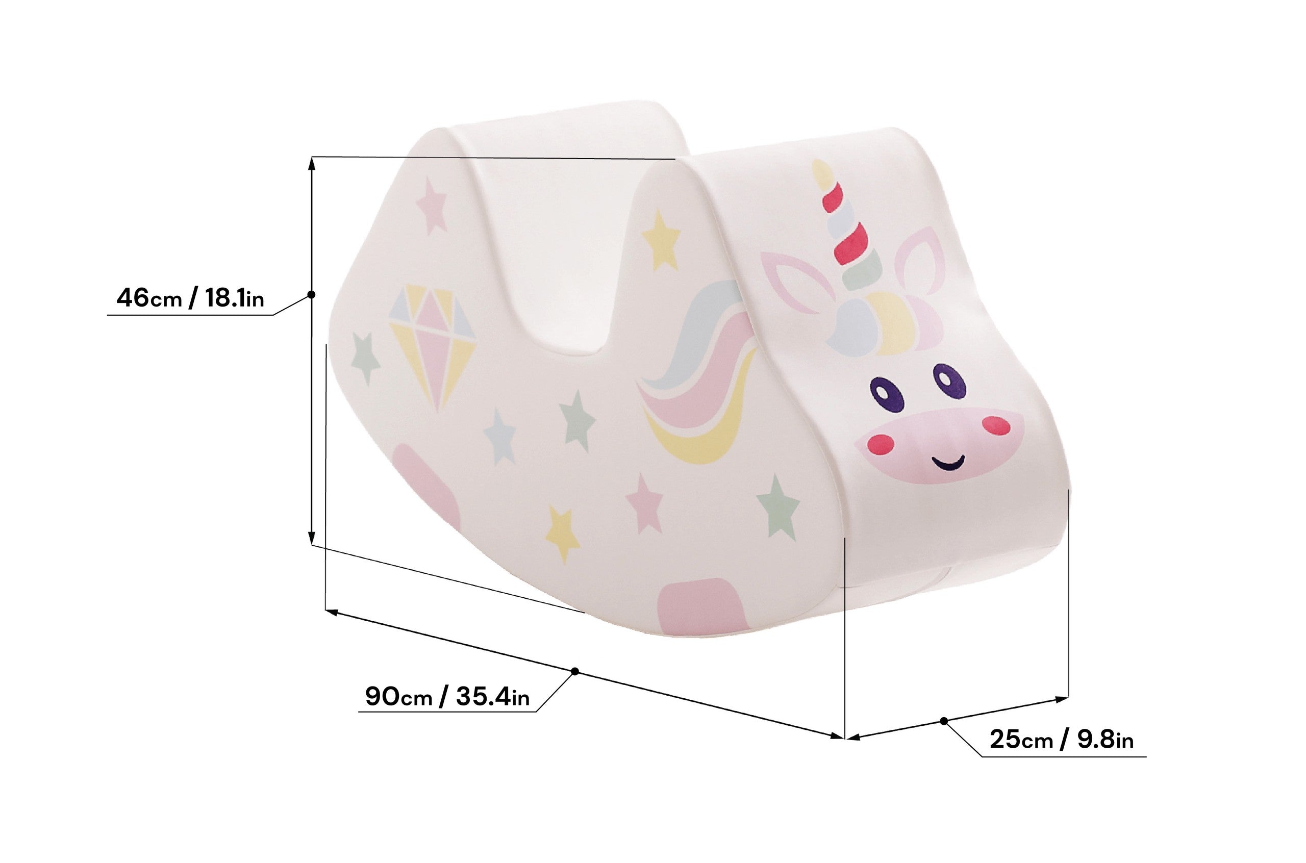 Soft Play Ride On Toy - Unicorn