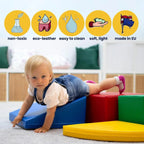 Soft Play Step and Slide Set - Green