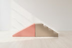 Soft Play Step and Slide Set - Pink & Beige Gray