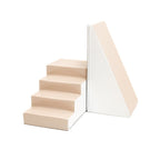 Soft Play Step and Slide Set - White and Beige
