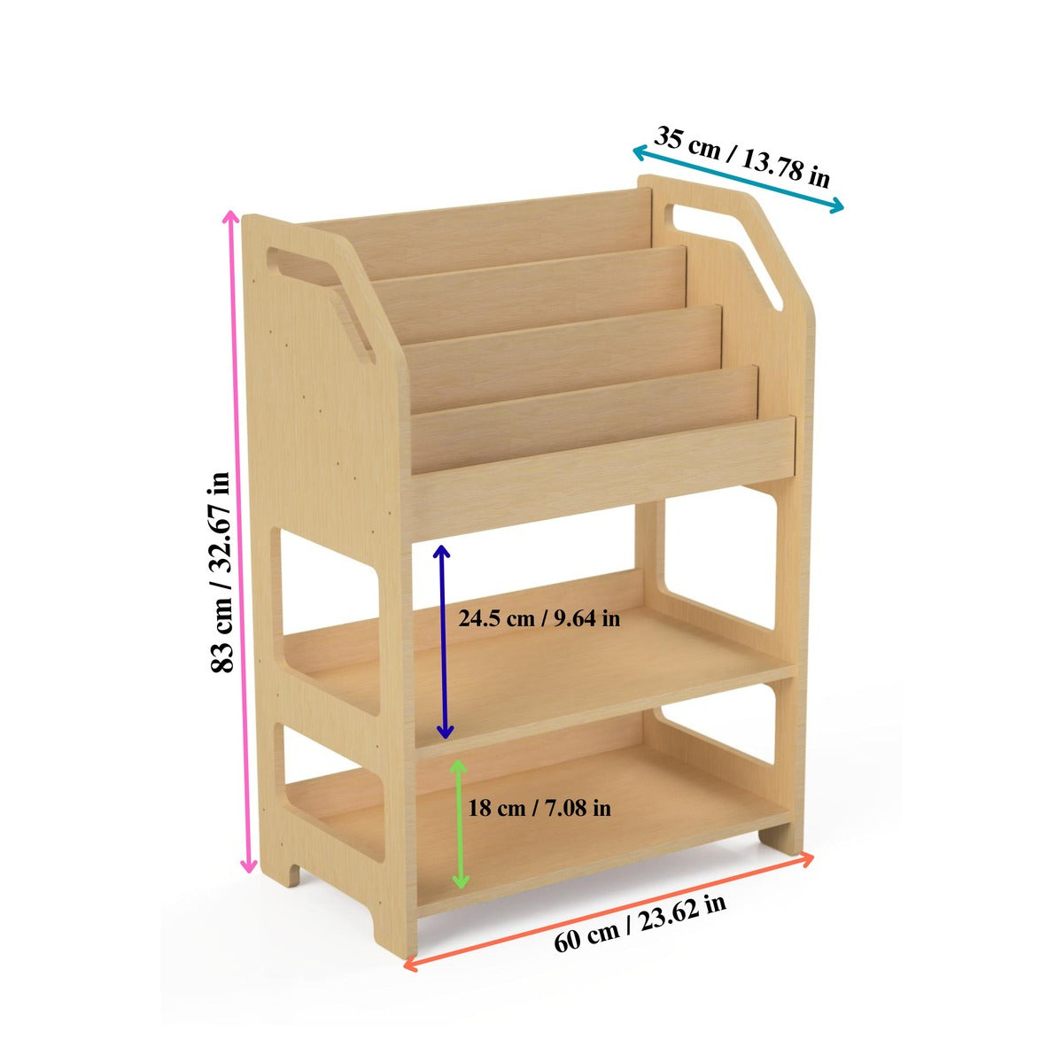 Montessori-avohyllykkö – Luonnonvärinen