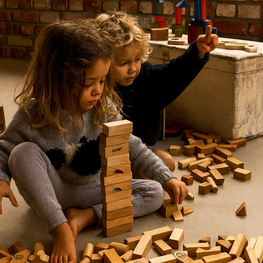 Puiset rakennuspalikat – 100 osaa | Montessori-lelu