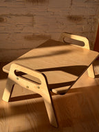 Wooden Kids Floor Table - Montessori Toddler Activity Table