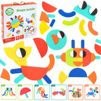 Wooden Montessori shape Puzzle