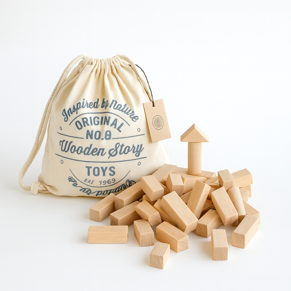 Puiset rakennuspalikat – 100 osaa | Montessori-lelu